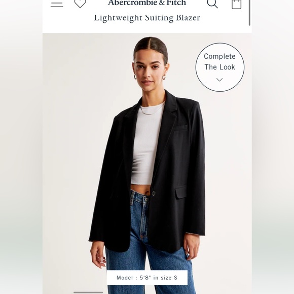 Abercrombie & Fitch Jackets & Blazers - Abercrombie and Fitch black oversized blazer